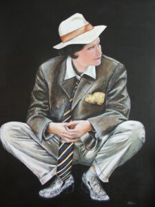 femme au chapeau